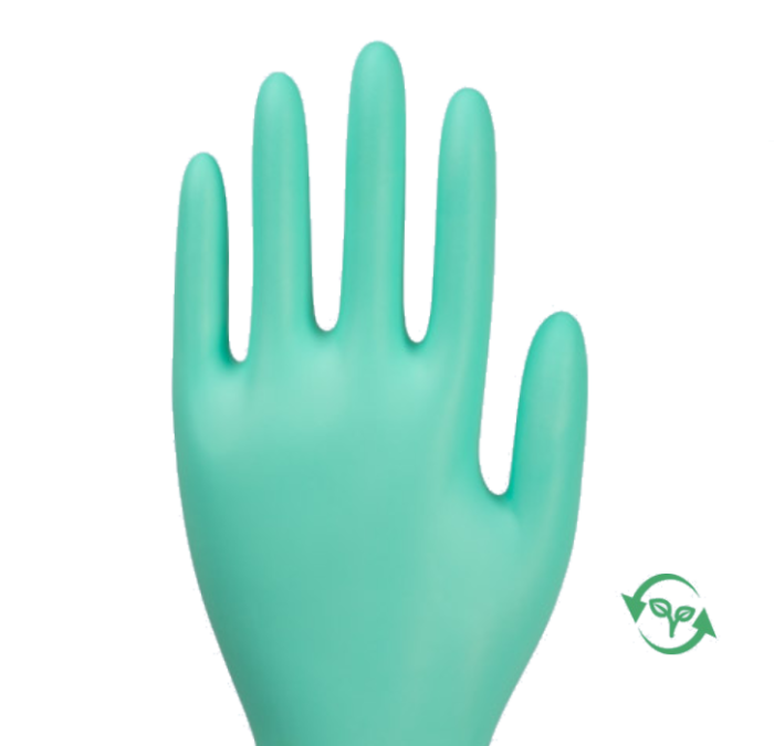 KINFGA Medical Untersuchungs- und Schutzhandschuh grün Bio